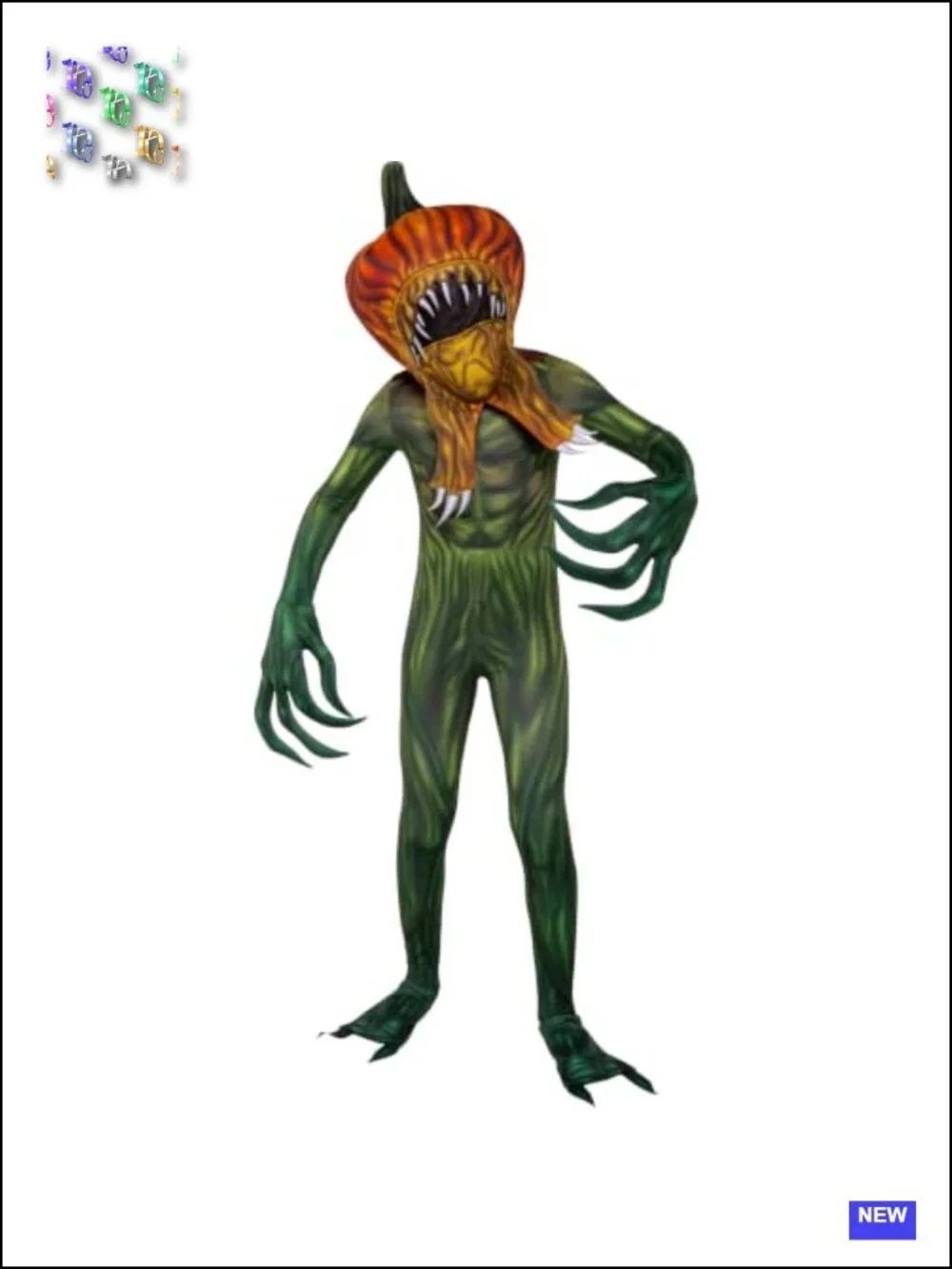 Stranger Things Gourde Horde Youth Zentai Costume Medium 8-10